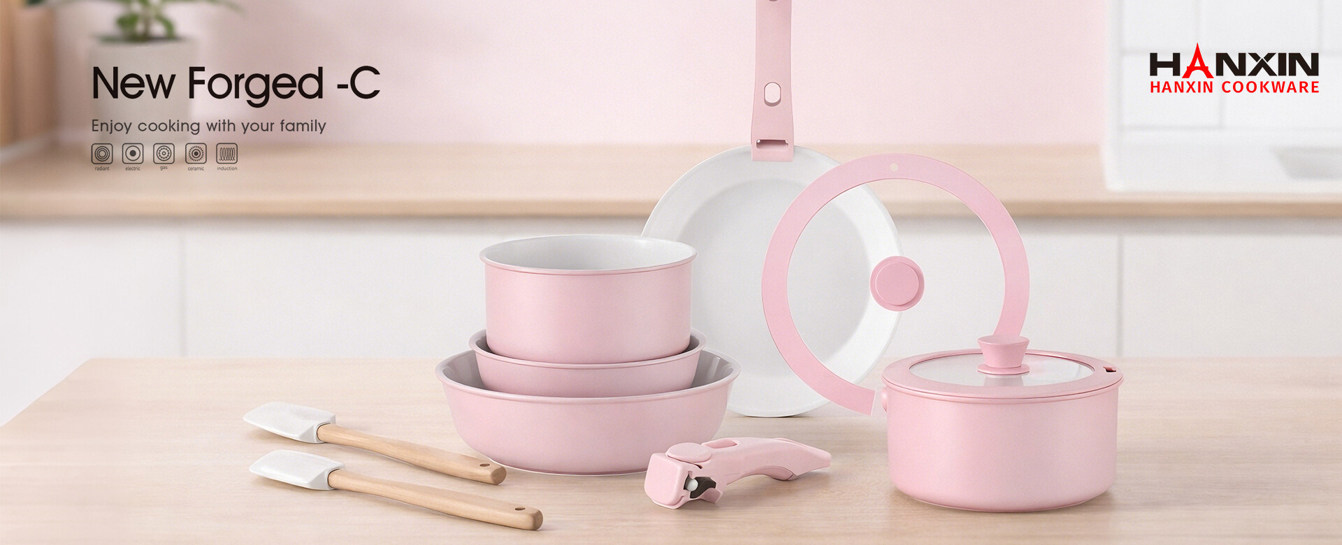 Pabrika ng China Aluminum Ceramic Cookware Set
