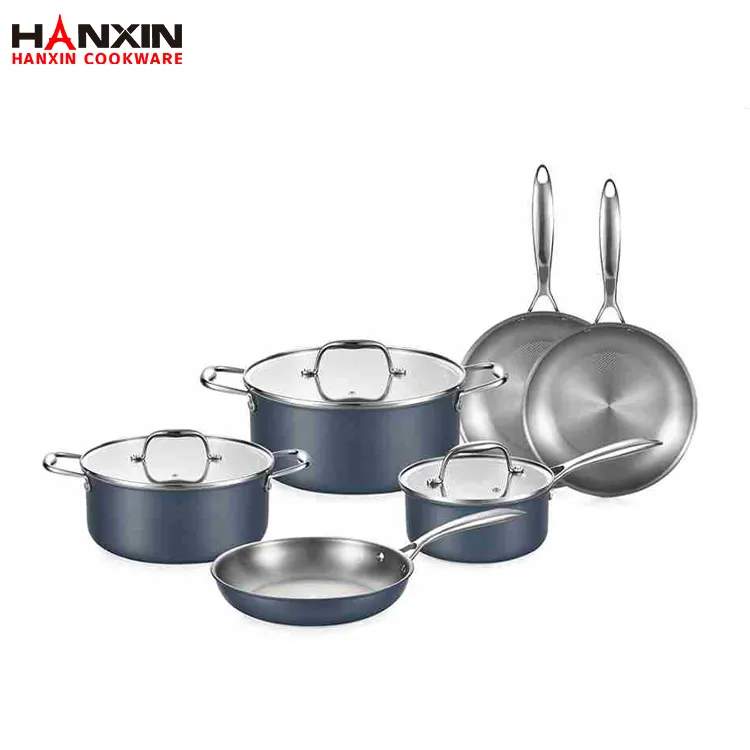 Aluminum-304 Stainless Steel Composite Non-Stick Cookware Set Aluminum-304 Stainless Steel Composite Non-Stick Cookware Set