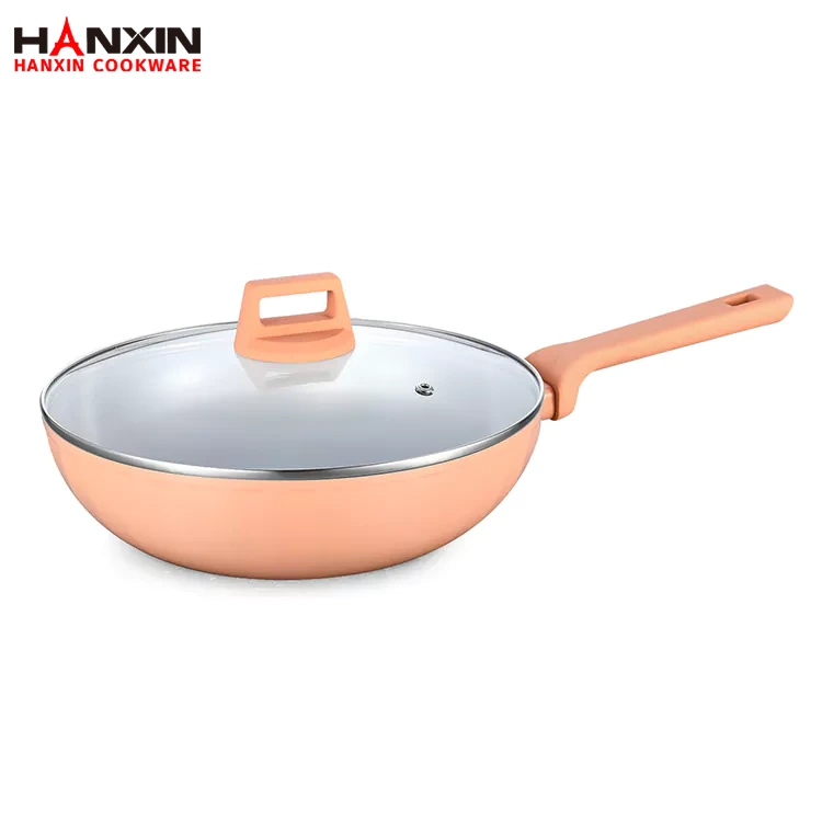 Aluminum Ceramic Induction Bottom Wok Pan