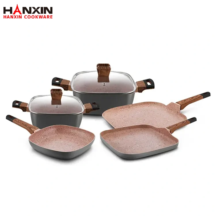 Aluminum Non-Stick Granite Coating Set ng Kusina