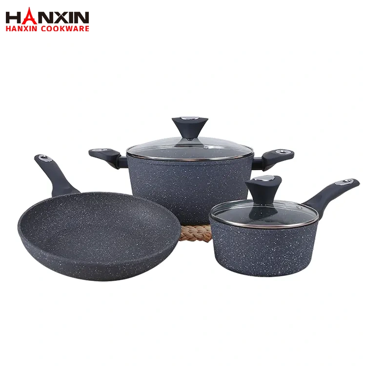 Aluminum Non-Stick Marble Coating Cookware Set
